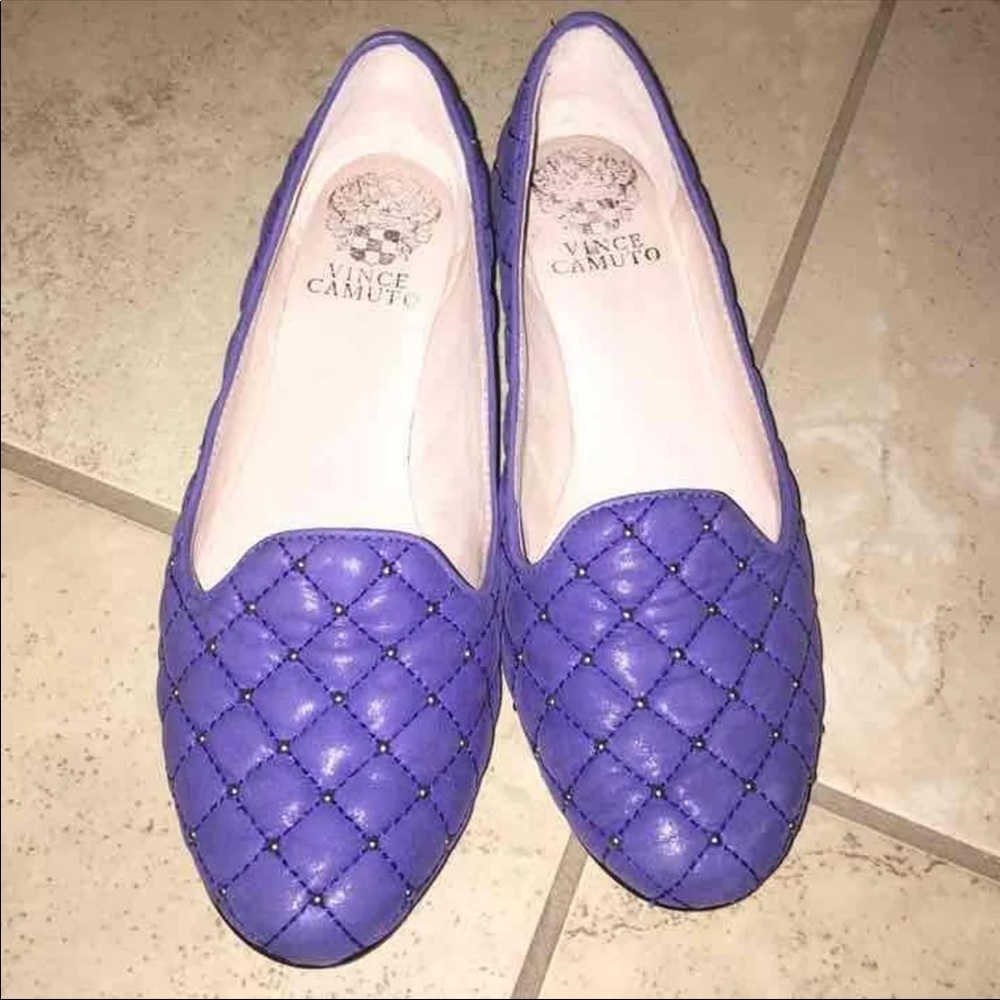 Vince Camuto Blue Quilted Loafers